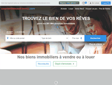 Tablet Screenshot of courrierdelouest-immo.com